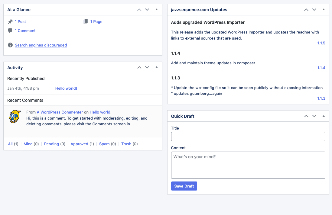Dashboard Changelog